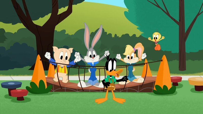 v.li.: Porky Pig, Bugs Bunny, Daffy Duck, Lola Bunny, Tweety. – Bild: Bugs Bunny Builders and all related characters and elements are trademarks of and Warner Bros. Entertainment Inc.
