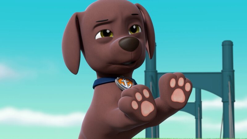 Zuma freut sich schon über ihre neuen Superkräfte. – Bild: SUPER RTL