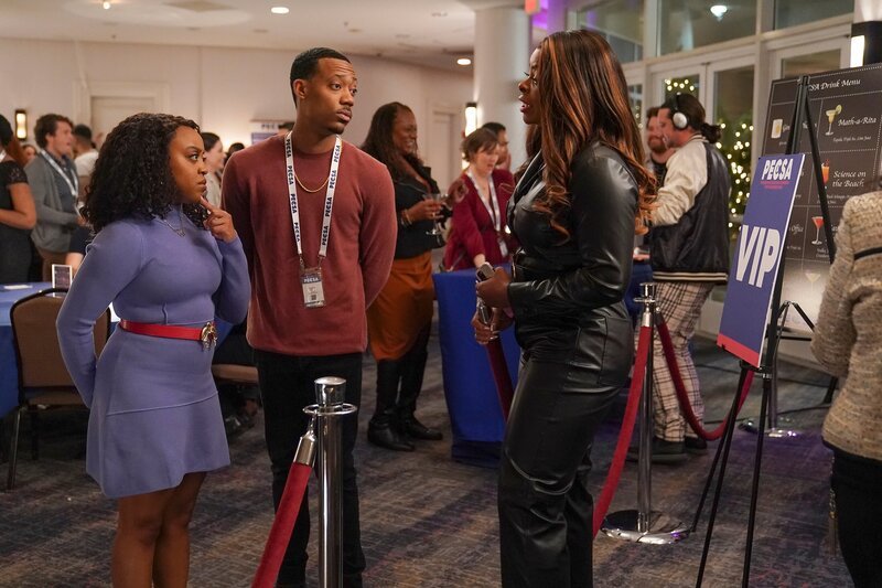 Janine Teagues (Quinta Brunson), Gregory Eddie (Tyler James Williams), Ava Coleman (Janelle James) – Bild: Gilles Mingasson /​ ABC