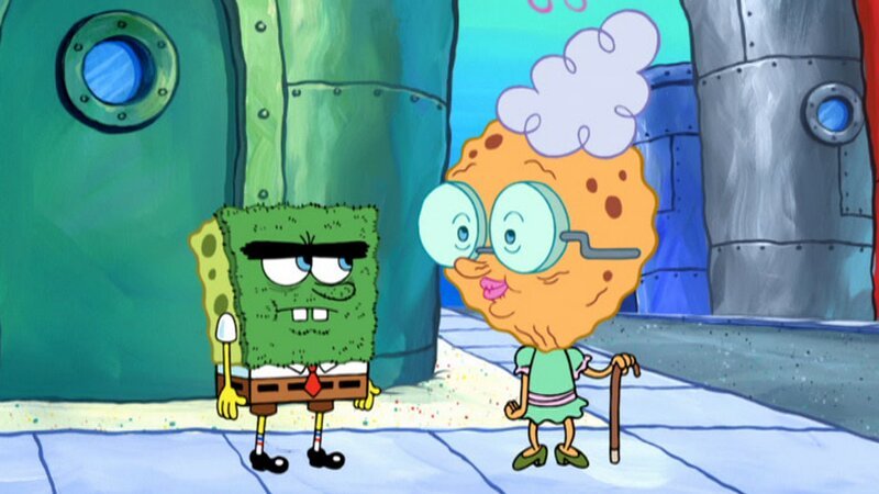 L-R: SpongeBob, Grandma SquarePants – Bild: ViacomCBS
