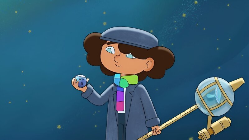 Der Laternenanzünder zeigt seinen Mondstein. – Bild: WDR/​2024 Method Animation