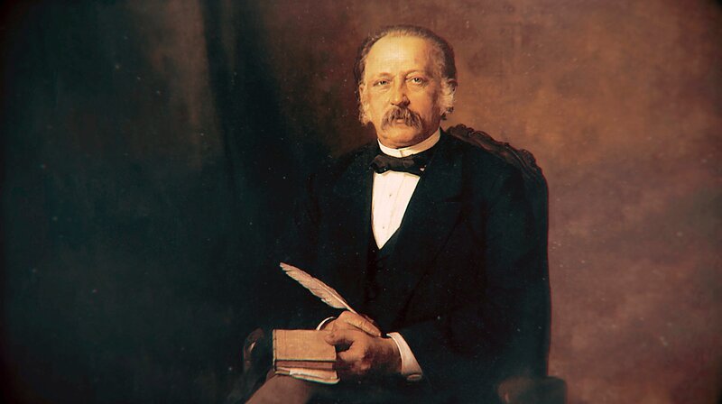 Theodor Fontane – der Mann mit der Schwanenfeder. – Bild: rbb/​Fontane-Archiv Potsdam