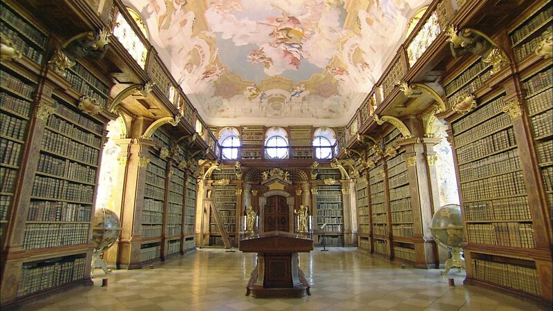 Stift Melk – Bibliothek. – Bild: ORF/​Georg Riha