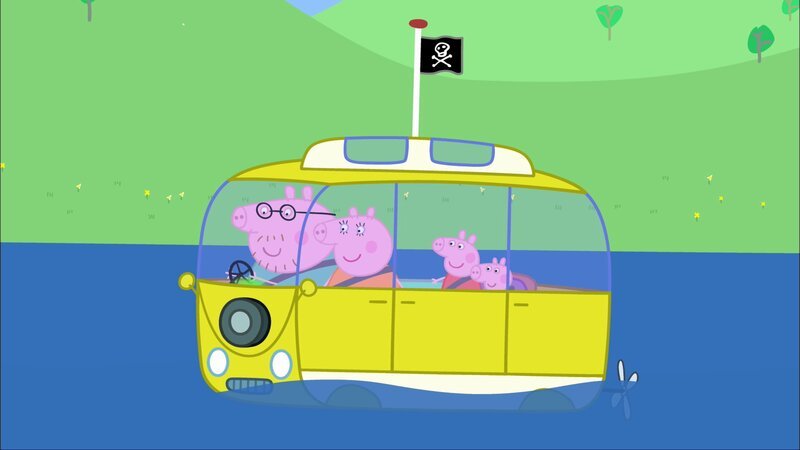 L-R: Daddy Pig, Mummy Pig, Peppa Pig, George Pig – Bild: Paramount