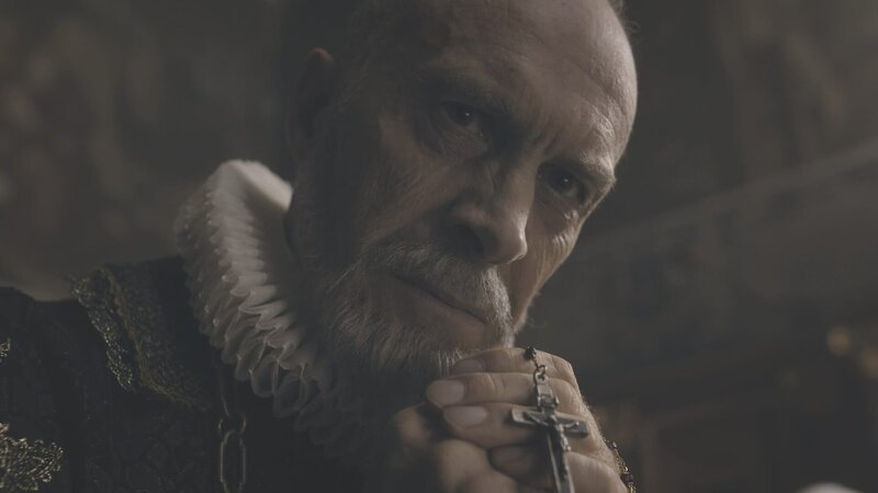 Krieg der Könige: Der katholische König Philipp II. von Spanien wird von Englands und Frankreichs Monarchen angegriffen. – Bild: ZDF und Pernel Media