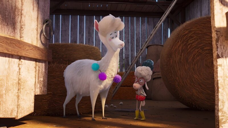 Billy und Crystal verstecken sich in der Scheune, damit Crystal nicht geschoren wird. – Bild: KiKA /​ Sixteen South /​ Mikros Animation IP /​ Tencent