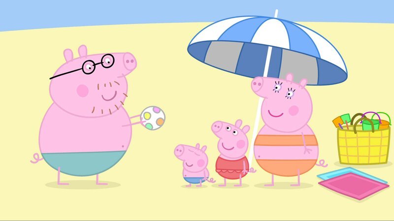 v.li.: Daddy Pig, George Pig, Peppa Pig, Mummy Pig – Bild: Paramount