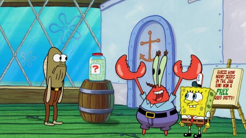 Mr. Krabs (m.), SpongeBob (r.) – Bild: ViacomCBS