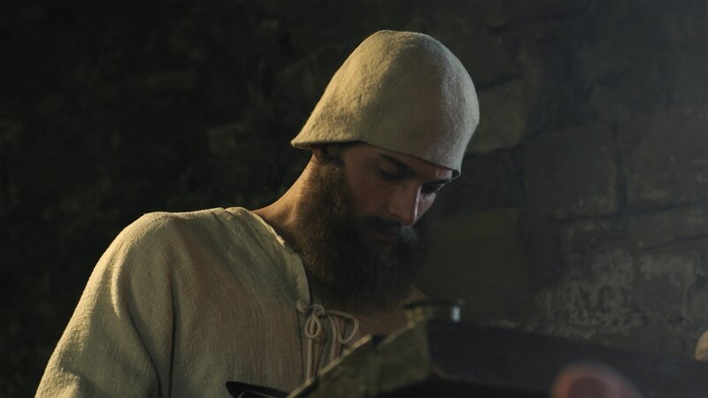 Der aus dem Gebiet der heutigen Türkei stammende Galen von Pergamon galt seit der Antike für 1000 Jahre als medizinische Instanz. Seine Anatomiekenntnisse bezog er aber nicht ausschließlich von menschlichen Körpern – Bild: ZDF und Frank Amann/​Gruppe5 Filmproduktion