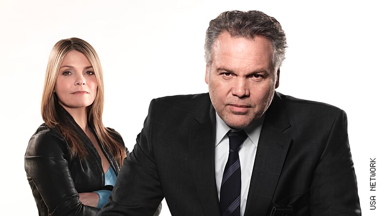 Detective Alexandra Eames (Kathryn Erbe), Detective Robert Goren (Vincent D’Onofrio) – Bild: FTF1 /​ TF1