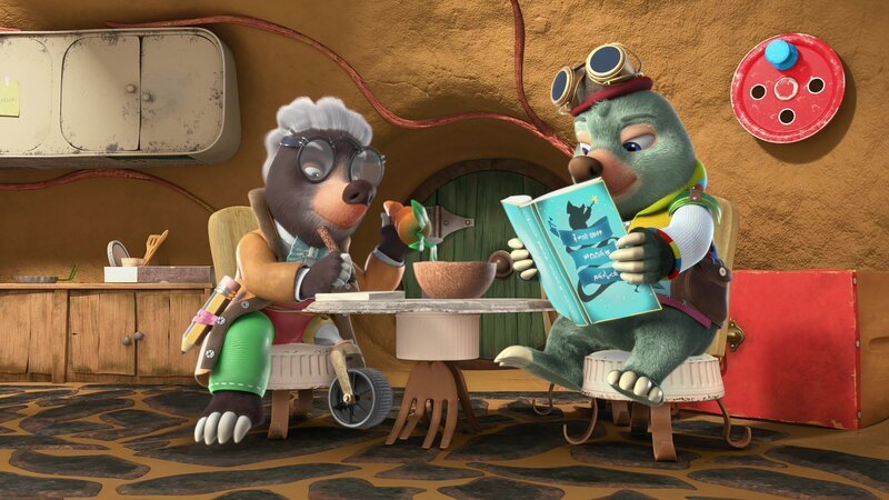 Noch ahnt Moley nicht was ihn alles erwartet, nachdem er Dottys Onkel Mischmasch in seiner Wohnung Unterschlupf gewährt hat. – Bild: ZDF und Two Daughters Entertainment Ltd