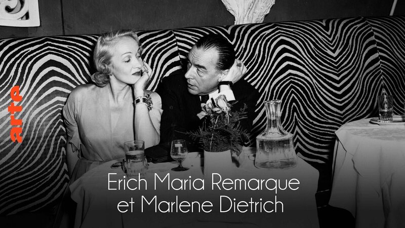 Erich Maria Remarque und Marlene Dietrich – Bild: Arte