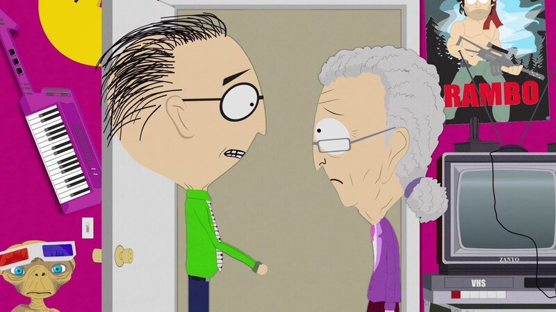 L-R: Mr. Mackey, Mrs. Mackey Senior – Bild: Comedy Central