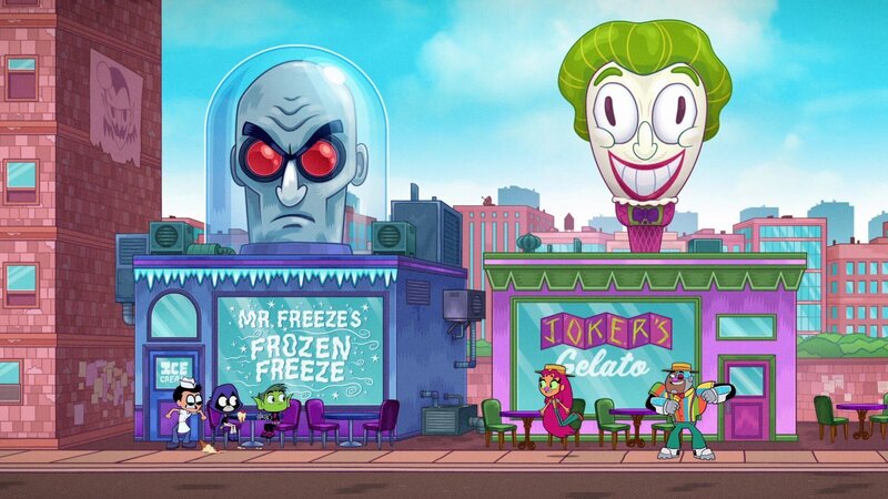 v.li.: Robin, Raven, Beast Boy, Starfire, Cyborg – Bild: WBEI