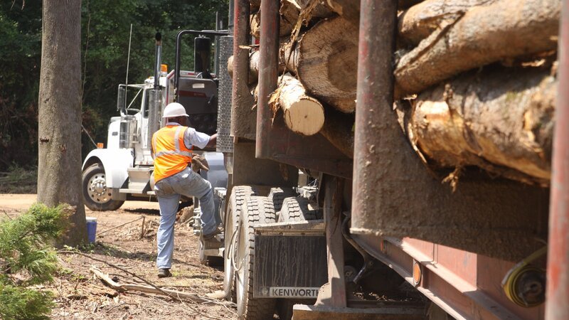 Wayne hopping into his truck. – Bild: Discovery Channel /​ Terry Pratt