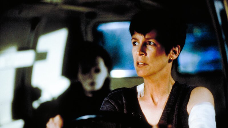 Michael (Chris Durand, l.); Laurie Strode (Jamie Lee Curtis, r.) – Bild: ATV