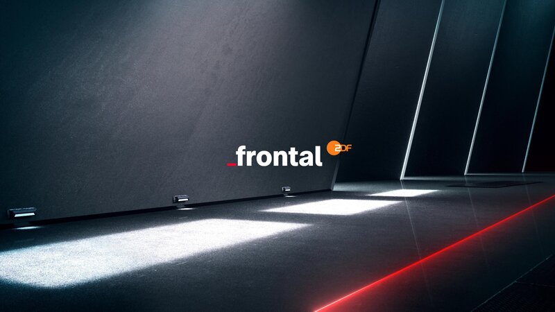 Logo „frontal“. – Bild: ZDF und feedmee.