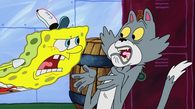 L-R: SpongeBob, Kenny the Cat – Bild: ViacomCBS