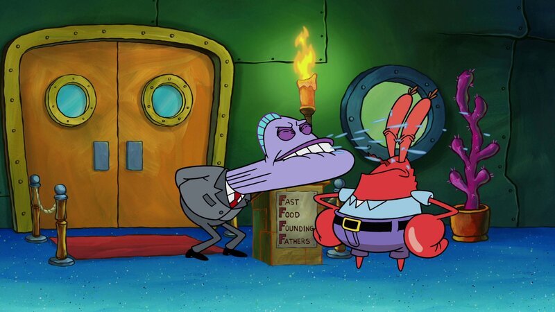 L-R: Doorman, Mr. Krabs – Bild: Viacom International Inc.