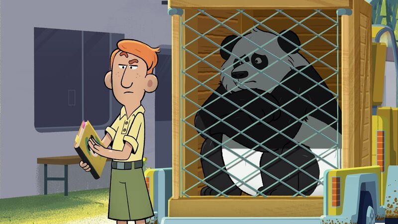 Dietmar, der Betreuer von Huan, schaut bei der Suche nach einem neuen Zuhause für den Panda ganz genau darauf, dass alles nach Vorschrift läuft. – Bild: Watch Next Media /​ ZDF