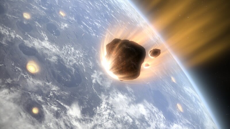 Millionen Asteroiden treiben durchs All. Immer wieder kommen große Brocken der Erde gefährlich nah. – Bild: ZDF
