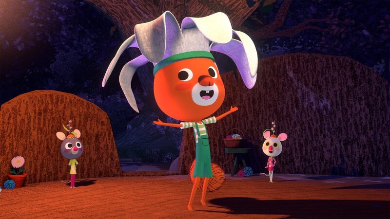 Edmund hat sich für das Theaterstück verkleidet. – Bild: hr/​MIAM! Animation