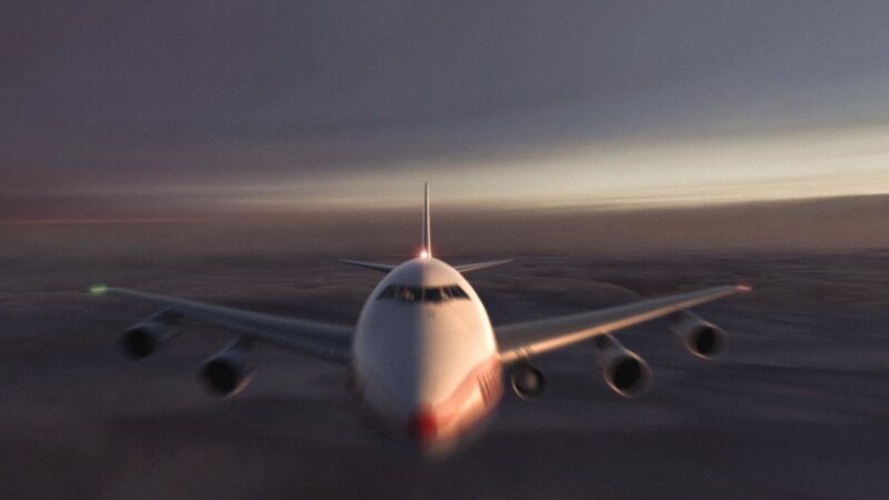 CGI Stills – Air India – Front view of plane flying. – Bild: PLURIMEDIA (Cineflix)