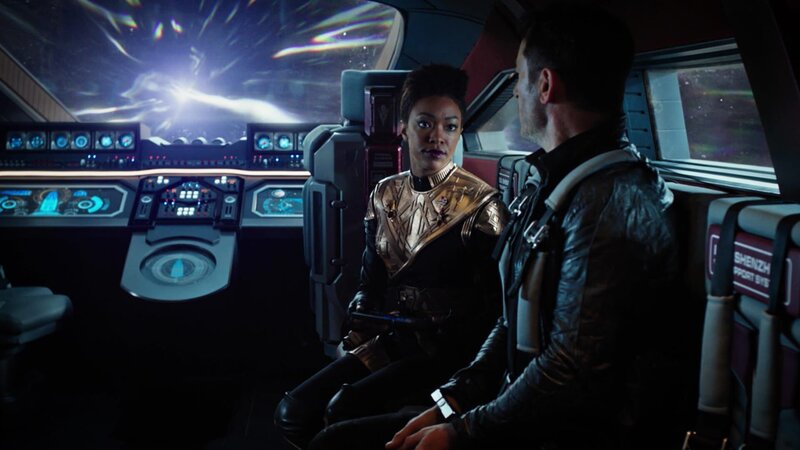 Michael Burnham (Sonequa Martin-Green) und Gabriel Lorca (Jason Isaacs) – Bild: Tele 5