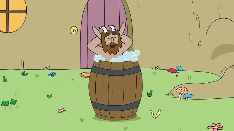 Hufius genießt die Zeit, während seine Freunde ohne ihn auf Mission gehen. Er bleibt Zuhause, denn er wartet auf eine Mission, die seines tausendsten Einsatzes würdig ist. – Bild: ZDF/​Tiger Aspect Kids & Family Limited, Movimenti Production, Zodiak Kids & Family France and Monello Productions