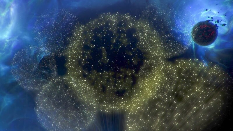 Die vermutlich massereichste Struktur im Universum wurde mit dem Projekt Baryon Oscillation Spectroscopic Survey, kurz BOSS, entdeckt. Deshalb nennt man sie die „BOSS Große Mauer“. – Bild: Windfall Films Ltd. /​ WeltN24 GmbH