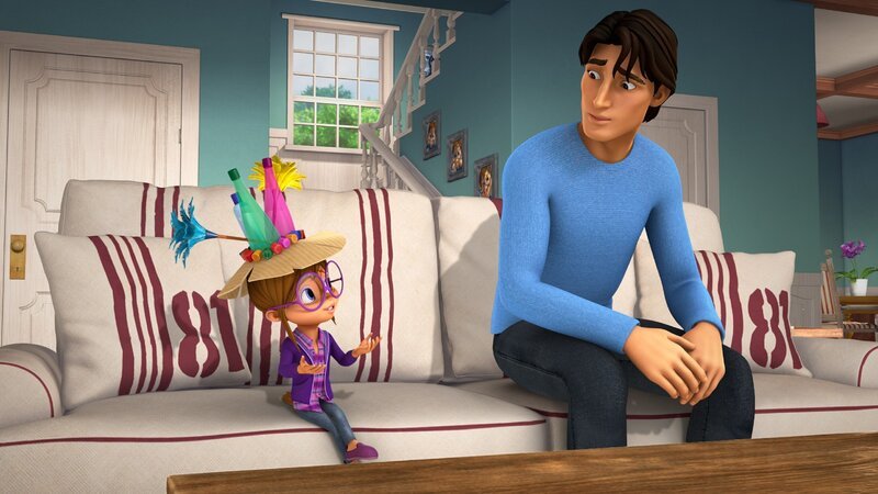 Jeanette hat einen ausgefallen Hut für den Wettbewerb in ihrer Schule gebastelt. Leider gefällt der Hut nicht allen so gut. – Bild: TM & Bagdasarian Productions, LLC.