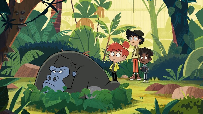 Gorilla Jack hat keine Lust mehr darauf, für lustige Internet-Videos Kunststückchen als „Der starke Jack“ zu machen. Er will seine Ruhe haben. – Bild: ZDF
