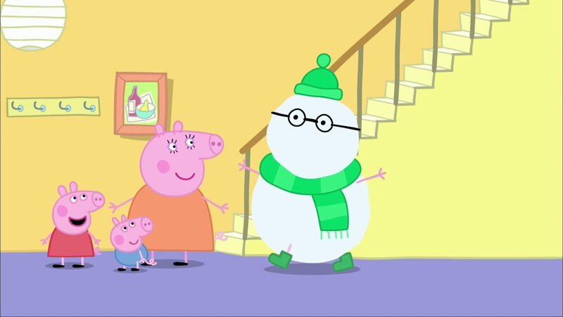 L-R: Peppa Pig, George Pig, Mummy Pig, Daddy Pig – Bild: Paramount