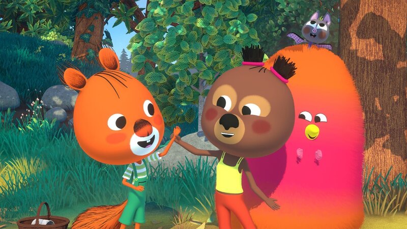 Edmund, Luzie, Dingsda und Mitzi freuen sich über das neue Häuschen. – Bild: hr/​MIAM! Animation