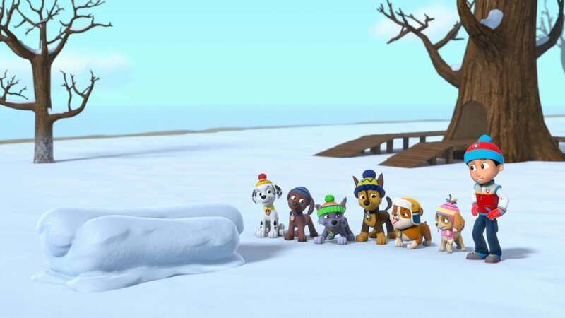 L-R: Marshall, Zuma, Rocky, Chase, Rubble, Skye, Ryder – Bild: Paramount L-R: Marshall, Zuma, Rocky, Chase, Rubble, Skye, Ryder – Bild: Paramount