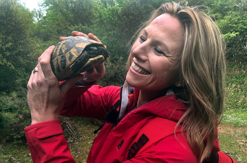 Durch die Schlucht des Kentauren fließt der Erymanthos, der bei Paddlern und Kajaksportlern beliebt ist. Auf dem Wanderweg entlang seines Ufers kann man sogar Schildkröten entdecken. – Bild: WDR/​Dirk Heinrichs