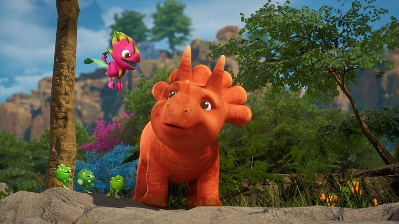 Ginger will unbedingt wissen, welchen natürlichen Laut ein Drachenfruchtfliegus von sich gibt. – Bild: ZDF/​Cheeky Little Media