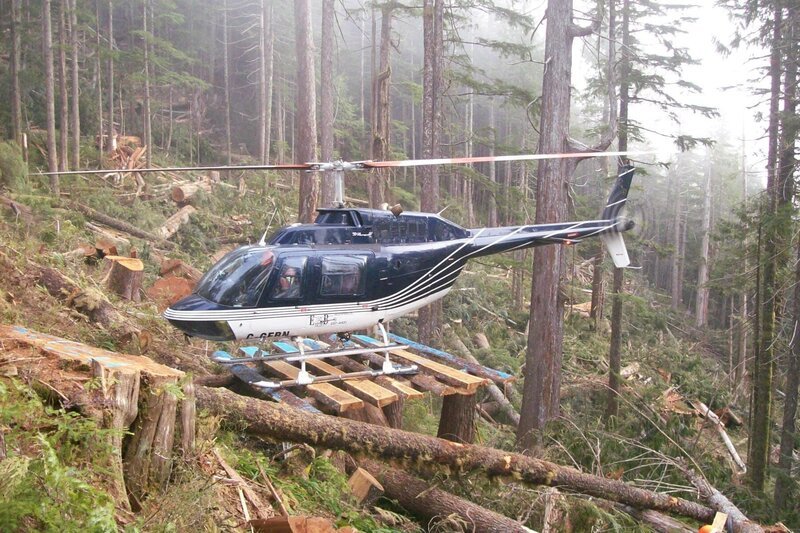 Helicopter landing pad as seen on Extreme Loggers. – Bild: Discovery Communications
