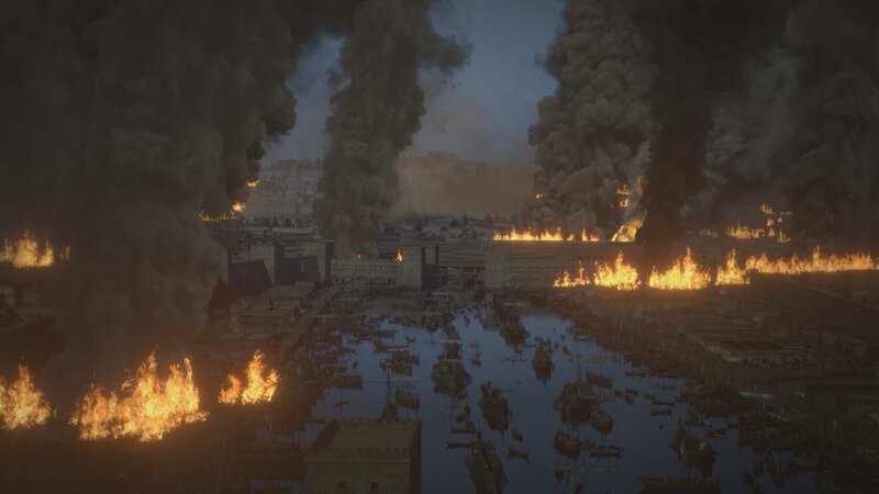 Die Stadt Karthago in Nordafrika war in der Antike eine Rivalin Roms im Kampf um die Vorherrschaft am Mittelmeer. Nach dem Ende des 3. Punischen Krieges zerstörten die siegreichen Römer die Stadt komplett und verkauften ihre verbliebenen Einwohner in die Sklaverei. – Bild: ZDF