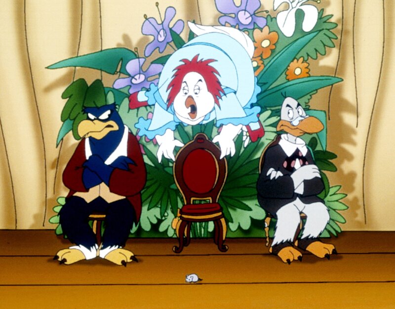 „Die Jagd nach dem Kju Wang“, „Die Entführung des Herzogs.“ Im Palast kommt ein Brief mit der Mitteilung an, dass Cirillos Bruder, Sebasto, schwer krank sei und der Herzog sofort zu ihm kommen solle. Bevor er sich auf den Weg macht, bestimmt er Ardelia und Talbot zu seinen Stellvertretern. Yagor spielt den beiden üble Streiche und schickt einen zweiten Brief, der Herzog müsse noch länger bei seinem Bruder bleiben und Ardelia, Talbot und ein Dritter sollten als Wettbewerb eine „Eignungsprüfung zum Herzog“ abhalten, um für die lange Dauer der Abwesenheit des Herzogs wirklich den besten Vetreter zu ermitteln. Yagor nimmt als Dritter teil und scheut nicht vor den hinterhältigsten Tricks zurück. Fast hätte er es auf diese Weise zu Cirillos Vertretung geschafft. – Bild: ORF 1