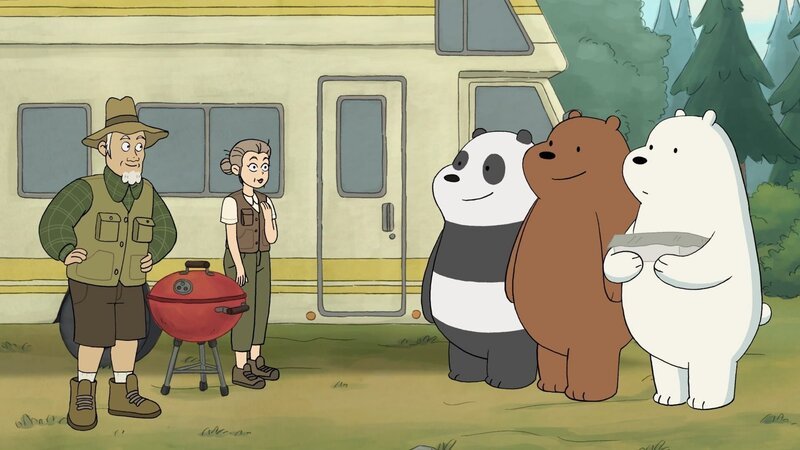 v.li.: Warren, Faye, Panda Bear, Grizzly Bear, Ice Bear – Bild: The Cartoon Network. A Time Warner Company. All Rights Reserved
