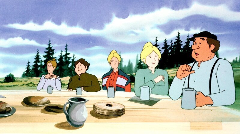 Der Geschichtenwettbewerb ist im vollen Gange. Den ganzen Winter über haben die Bauern in alten Büchern nach den besten Geschichten gesucht und jeder ist nun der Meinung, dass seine Geschichte die beste sei. – Bild: ORF/​Apollo Filmverleih