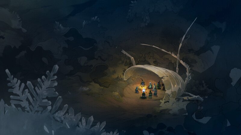 Nach der Flucht wartet Tobie mit seinen Freunden wie vereinbart beim Kellerassel-Panzer auf seine Eltern Maia und Sim. Doch sie kommen nicht. – Bild: TANT MIEUX PROD /​ ZDF /​ ZDF STUDIOS /​ UMEDIA