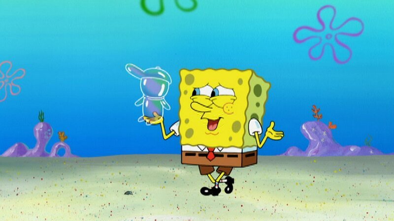 L-R: Shiny Bubble, SpongeBob – Bild: ViacomCBS