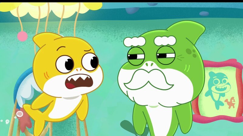 L-R: Baby Shark, Grandpa Shark – Bild: Nickelodéon Junior