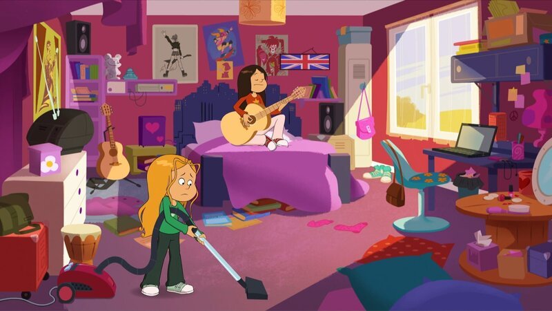 Marine arbeitet Wendys Liste ab, um ein Ticket für das Tunier zu bekommen. – Bild: NDR/​Bamboo Production/​Samka Productions