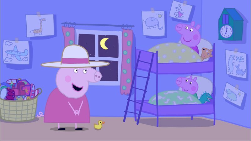 Granny Pig (l.), George Pig (unten, r.), Peppa Pig (oben, r.) – Bild: Paramount