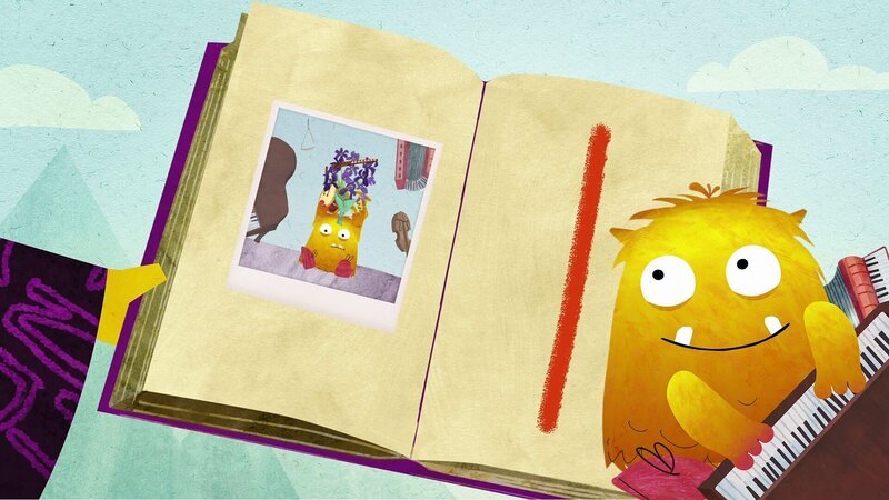 Nitso sucht das I und findet interessante Instrumente. – Bild: KiKA/​Filmakademie Baden-Württemberg GmbH/​Eagle Eye