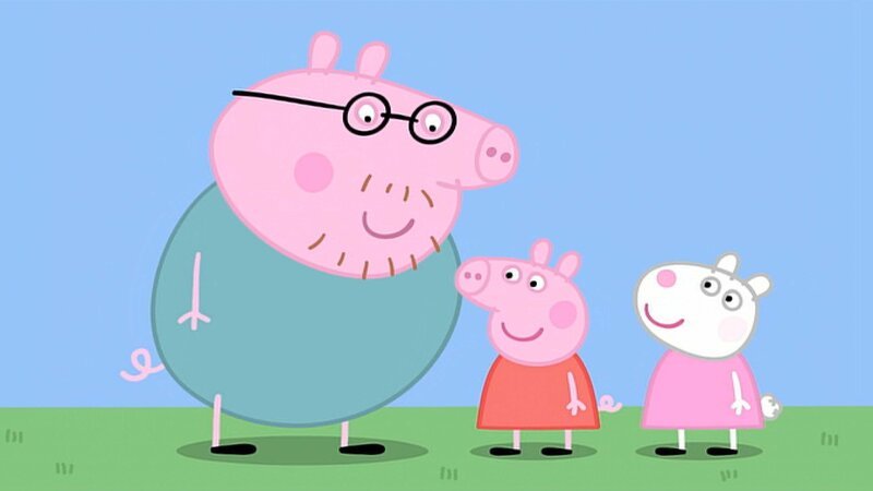 v.li.: Daddy Pig, Peppa Pig, Suzy Sheep. – Bild: Paramount