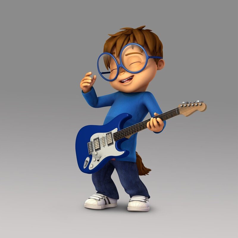 Alvins Bruder Simon ist der Klügste der Chipmunks. Er kann hervorragende Pläne schmieden. – Bild: PGS Alvins Bruder Simon ist der Klügste der Chipmunks. Er kann hervorragende Pläne schmieden. – Bild: PGS